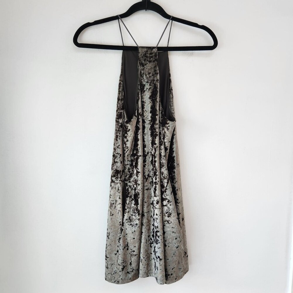 NBD Revolve Green Crushed Velvet Mini Dress Shift Cocktail Women's S - Picture 3 of 8